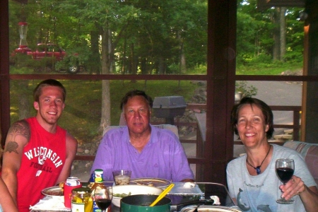 Grandpa, Mom and Dale - 2008