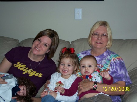 Johanna, me and my granddaughters