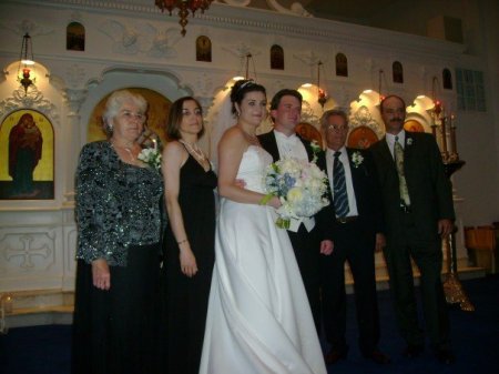 the bride groom and the condoroteanu fam