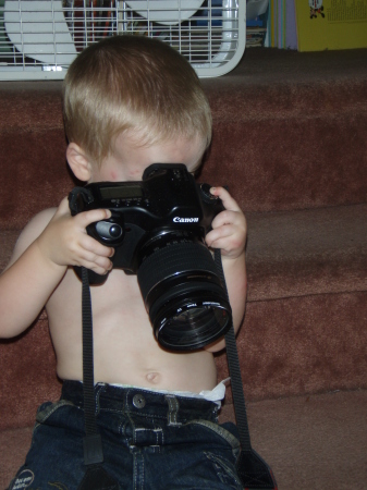 Konner taking pictures