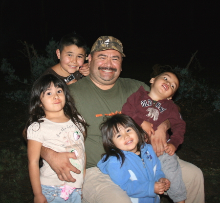 Me with the kids camping