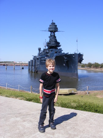 Kyle at The Battleship Texas