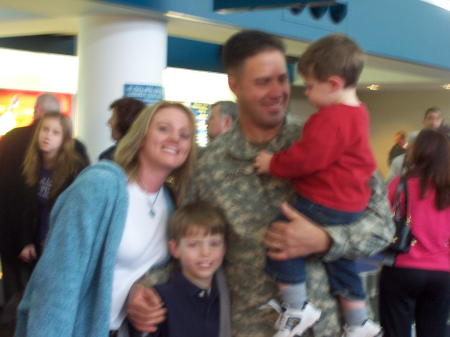 Doug getting home from Iraq - for good