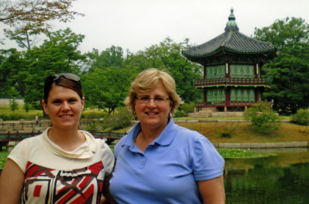 South Korea with daughter