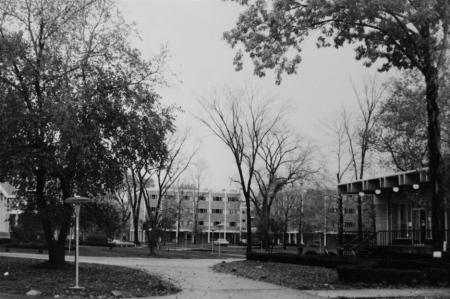 by the Wade dining hall