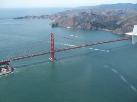 View of San Fran sea plane day trip