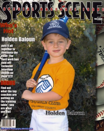 my T-ball cover boy