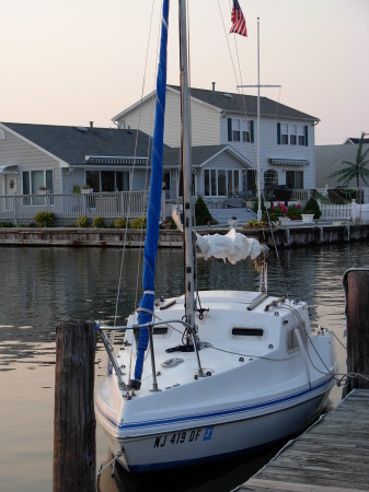 "Namaste" at the dock, Chadwick Island