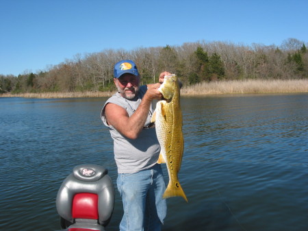 Fishing at Lake Fairfield on Feburary 21, 2007