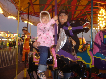 lily at the fair and santa 013