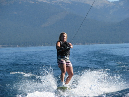 Wakeboarding at Tahoe