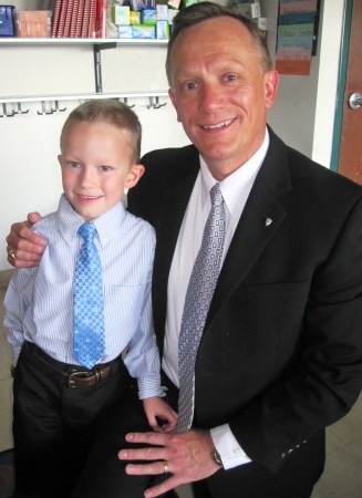 My son Eric at Kindergarten graduation June 2010