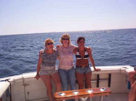 Me, Bev & Deanne on boat