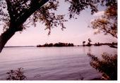 Fort Cobb Lake at sunset