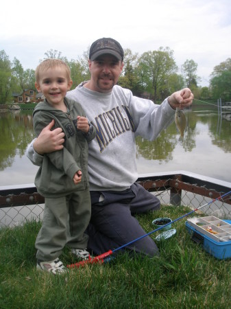 Theo's first fish