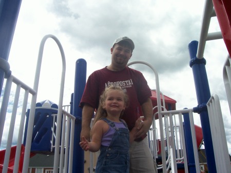My hubby and oldest daughter