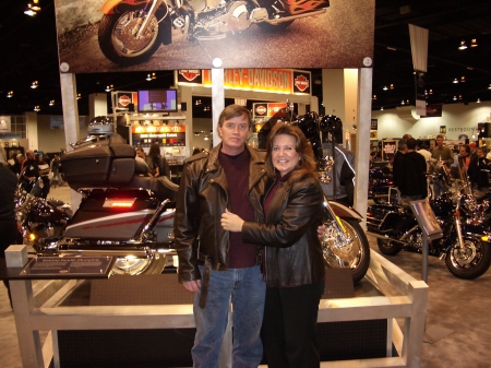 Brenda and I at Bike Show 2005