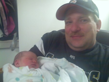 Pappy and Alyssa at 10 hrs old