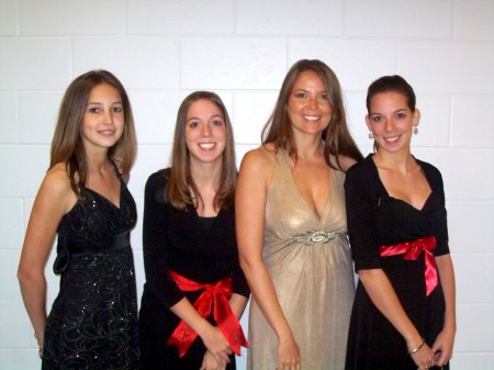 Me & my girls.  Band Concert