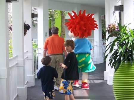 Austin and Andrew following Chuckie at the "Ni