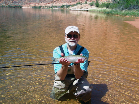 Fly Fishing in the Colorado River, AZ.