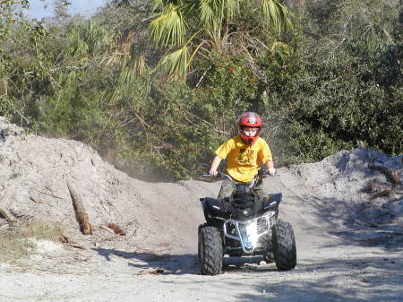 my youngest ripin up some dirt..in sw florida