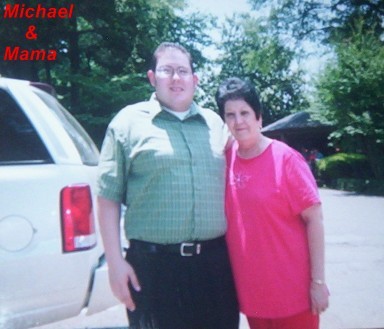 My brother, Michael with Mom