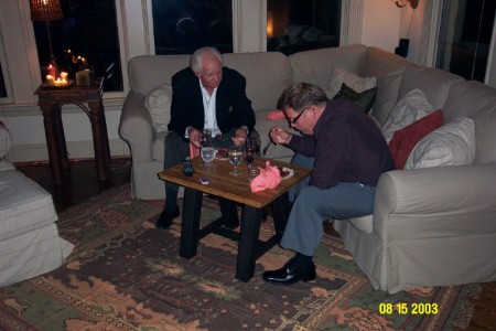 Kenny Stabler having dinner at house