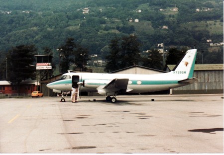 The G-1 at the Lugano, Switzerlan airport
