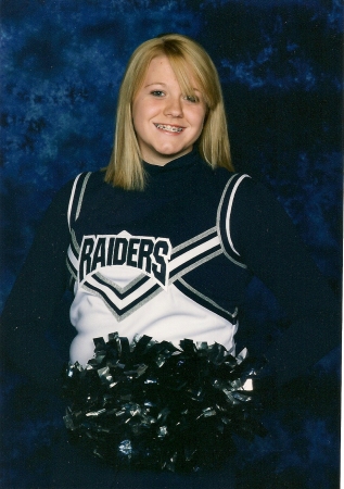 My daughter Alexis, a JV Cheerleader 2008-2009