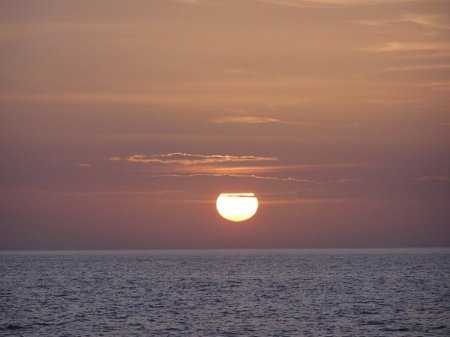 island camping sunset