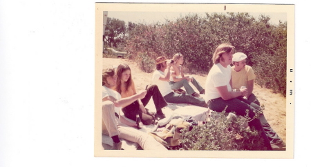 group shot 1973 Turn 4, Laguna Seca