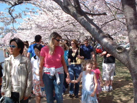 Laurie & Chloe-Love at the Cherry Blossom Fest