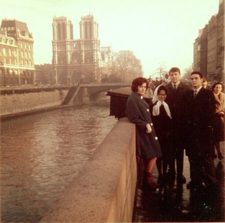 Along the Seine in Paris, Jan. 1963