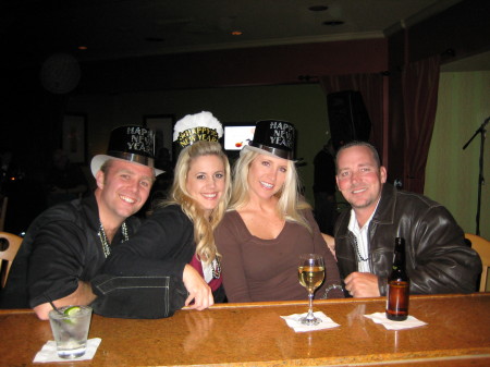 New Years 08 - Steve, Lesley, Me & Husband