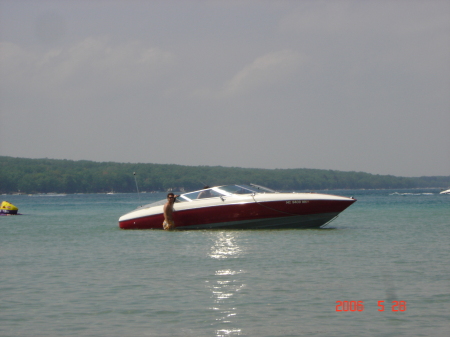 Out on Higgins Lake in Northern Michigan