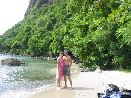 Snorkling at St. Lucia