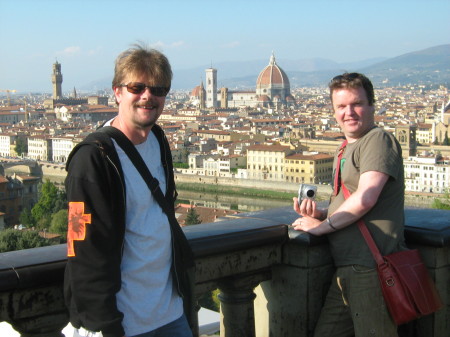 James and I in Florence