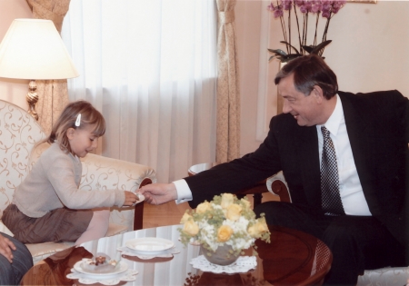 Angela with President Danilo Turk of Slovenia
