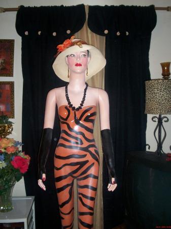 Tiger print mannequin