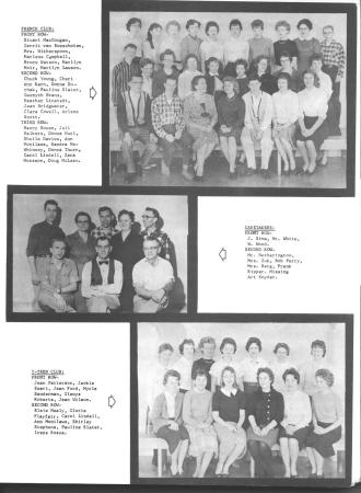 Clubs 1959-60  French, Y-Teen & Caretakers