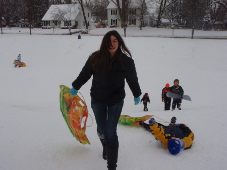 Sledding January 2009