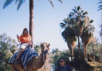 Me riding a camel.