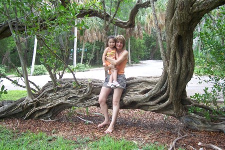 Sylvie and Keira at Ft. Desoto Park