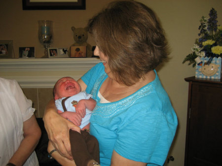Nana with baby Jackson (June 2010)