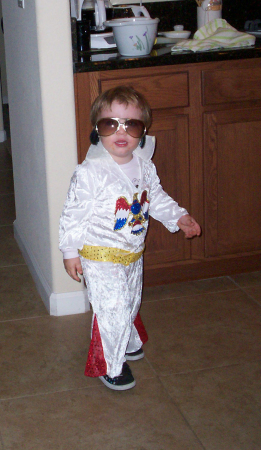 Corbin's first Halloween--as Elvis Presley