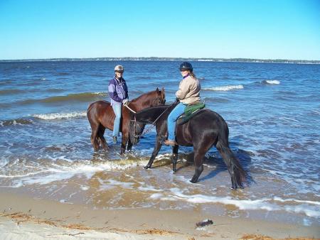 Riding the river