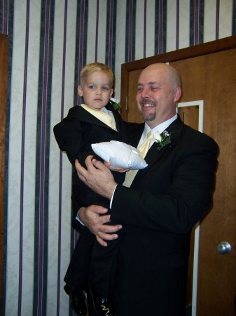 hubby and grandson