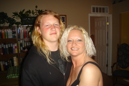 Damon age 16 with Mom