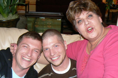 My sons with their Aunt Vicki